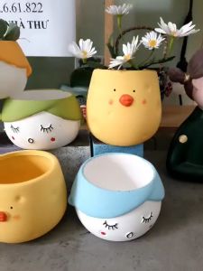 CHẬU GỐM TRỒNG SEN ĐÁ CUTE DỄ THƯƠNG TRỒNG XƯƠNG RỒNG VÀ CÁC LOẠI CÂY CẢNH KHÁC
