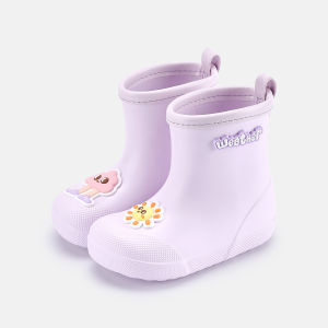 Cheerful Mario | Cartoon Design Drawstring Rain Boots