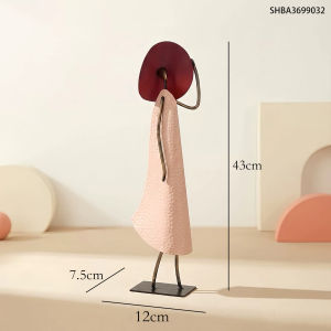 FANJIUSHI | Vintage Red Blue Yellow Clock Decorative Item