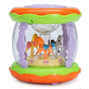 Wonderland Merry Go Round Music Drum Mainan Anak Bayi Balita lagu cerita suara lampu Wonder Land
