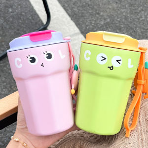 (tăng 4 sticker nổi ) Ly giữ nhiệt inox 316 họa tiêt FUNNY PARTY 420 ml chất lượng -  ly uống trà - binh giư nhiet inox - ly giu nhiet inox