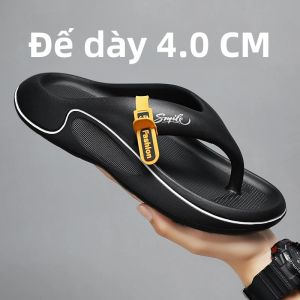 Dép Lê Mùa Hè Nam Nữ Đế Dày Mềm EVA Chống Trơn Dép Đi Biển Thoải Mái Sử Dụng Trong Nhà Ngoài Trời Chất Liệu PVC Cao Cấp Size 45