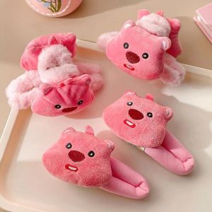 New Fashion Pink Plush Loopy Hairband Rope Beaver Hair Clip Girl Sweet and Cute Hairband Cartoon Accessories Gift Anime Accessories