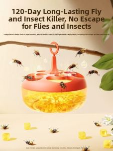 MONLEYTA | Strong Sticky Fly Paper Board Fruit Fly Trap With Lure Insecticide Attractant Small Flying Insects Killer Powerful Catcher