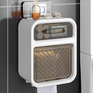 Wall Mounted Waterproof No-drill Tissue Box