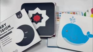 Mamibayi FlashCard Stimulasi Visual Bayi/ Kartu Pintar Bayi Montessori Toys