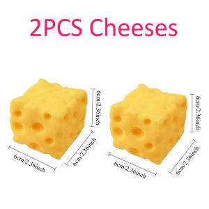 2026  Giant Cheese Squeeze Toy 6cm Size Cheese Squishy Fidget Toys Slow Rebound Shapeable Venting Ball for Adults Gifts