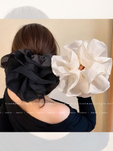 Dây Buộc Tóc Viền Hoa Cỡ Lớn Dành Cho Nữ Dây Buộc Tóc Đuôi Ngựa Cao Cấp Mùa Xuân 2025 Phụ Kiện Tóc Thời Trang Mới Ra Lò Dây Buộc Tóc