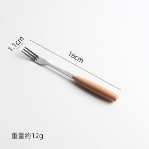 Commercial Western Dining Utensils Set Steak Knife Fork Stainless Steel Spoon Dessert Knife Fork Spoon Solid Wood Handle