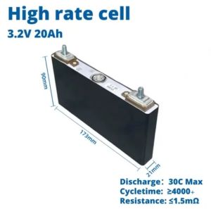 Battery lifepo4 3.2v 20ah Panasonic high Rate 25C Sistem Baut Real 22ah