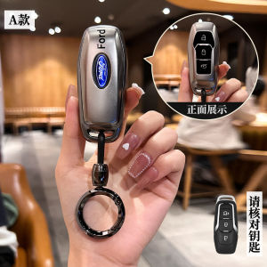 เคสกุญแจรถยนต์ TPU สไตล์ใหม่สีเทาทังสเตนชุบแบบย้อนยุคสำหรับ Ford Focus 3 4 Ranger Max เอ็กซ์พลอเรอร์เฟียสต้า Mondeo 3 4 5 MK3 MK4 MK5รีโมท Fob อุปกรณ์เสริมพวงกุญแจ3/5ปุ่ม