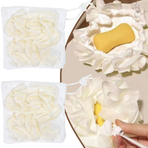 Soft Loofah Sponge Bath Ball / 2-in-1 Exfoliating Shower Ball with Soap / Skin-Friendly Body Shower Bath Balls