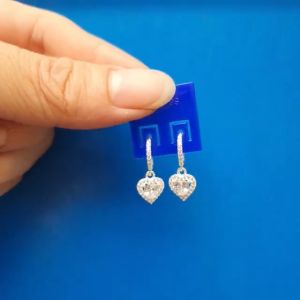 Bông tai bạc hình trái tim chất liệu bạc s925 MS0780