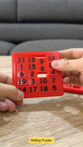The Never-Ending Slider Puzzle - Dual-Sided Brain Teaser for Kids & Adults