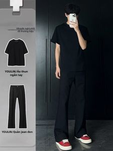 Summer Chic Stylish Set Black Denim