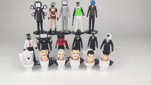 <1105> Cross-Border New Toilet Man and Monitor Man Hand-Made Model Titan TV Man Audio Man Toy Doll Decoration