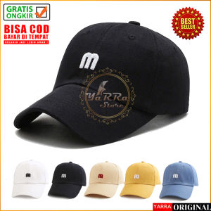 Topi Baseball Pria Dewasa Motif Huruf M Distro Cap Olahraga Sport Tennis Kualitas bahan premium TTM