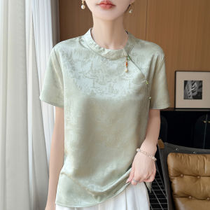 SHEHAN | Premium Jacquard National Style Cool Light Printed T-Shirt