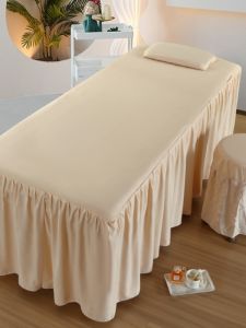 Luxurious Single Piece Beauty Bed Cover Cotton Linen Spa Therapy Massage Salon Specialized Bedding Set Three Pieces Washed