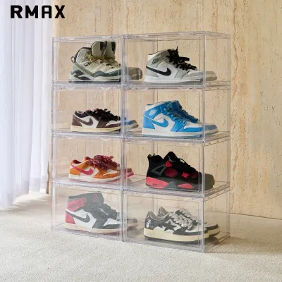 RMAX | กล่องรองเท้าอะคริลิกใสกันฝุ่นและป้องกันออกซิเดชัน