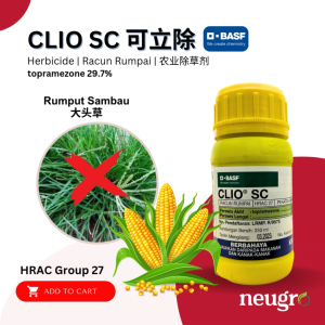 BASF CLIO SC 250ML Topramezone 29.7% Corn Herbicide Racun Rumpai Sambau Jagung Nanas Sawit Padi Corn Herbicide