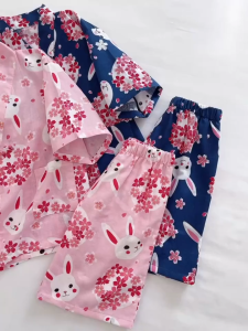 [SG Seller] Summer Children Yukata Clothing Girl Boy Japanese Kimono Kids Yukata Costume Traditional Kimono Cotton Pajama