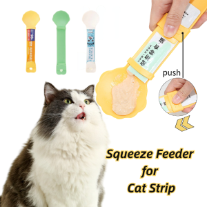 Cat Strip Squeezer Feeders Wet Food Spoon Kitten Snack Scoop Portable Pet Spoons