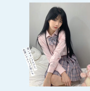 Áo Sơ Mi Nữ Tay Ngắn Màu Trắng Cơ Bản Mùa Xuân Hè Phong Cách Học Sinh Chất Liệu Viscose Cổ Đứng Nút Trang Trí Túi