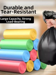 HENGSHU | Easy Tear Black Thickened Trash Bags