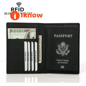 I know (first layer cowhide leather )Passport Holder Cover Wallet Travel Essentials RFID Blocking Leather Card Case International Travel Must Haves Travel Accessories for Women Men