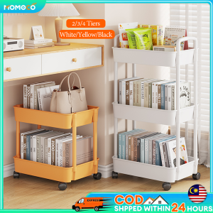 3/4/5 Tier Multifunction Rolling Storage Trolley | With Wheels Trolley | Storage Cart | Kitchen/Living Room/Office Space-Saving | Durable 置物推车