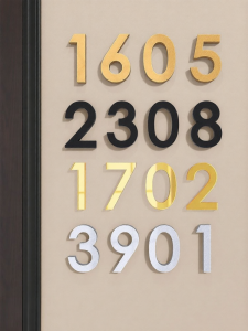 QIANGBIAO | Creative 3D High-end Door Number Plate
