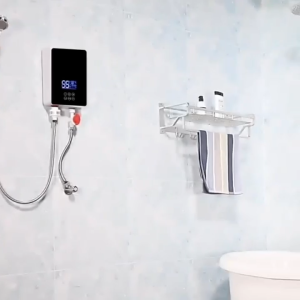 ประกัน 6 ปี  เครื่องทำน้ำอุ่น 3500W รีโมต + สัมผัส พร้อมชุดเรนชาวเวอร์ สแตนเลสด้านใน มีอุปกรณ์ป้องกันไฟรั่ว Water Heater