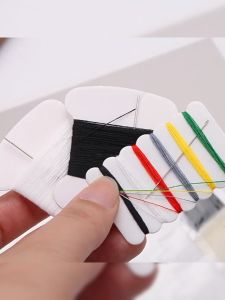 10 ชิ้น ชุดเย็บผ้า ชุดอุปกรณ์เย็บปักถักร้อย พร้อมด้ายหลายสี6 สี+เข็ม ใช้สำหรับ DIY