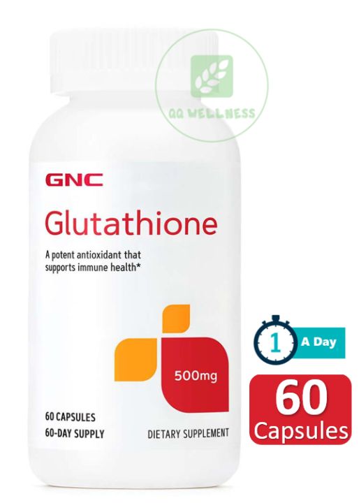 GNC L Glutathione 500 Mg 60 Capsules Expiry 03 2026 Lazada Singapore