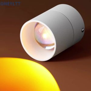 New Sunset Spotlight LED Down Lamp Interior Surface Mounted/Recessed Ceiling Spot Lighting For Decoration Living Bedroom Hallway