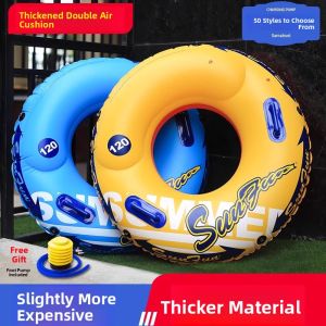MONLEYTA | Thickened Inflatable Swimming Ring For Adults Men Women Child Kids Underarm Flotation Ring Popular Internet Red Buoyancy Circle