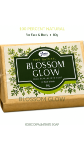 Top Selling Blossom Glow Kojic Dipalmitate Beauty Soap 80g Herbal Whitening Cleansing Moisturizing Revitalizing Smoothing Botanical Formula Face Body Care Pigmentation Dark Spot Removal Fresh Radiant Complexion Healthy Skin Daily Bath Essential