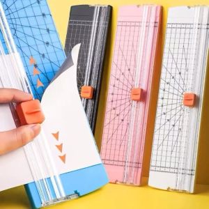 1PC A4 Paper Cutter Slider with Ruler Safety Protection Scrapbooking Tool for Office School Craft Paper Coupons Labels