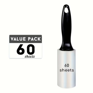 60/300 Sheets Super Lint Roller for Pet Hair Removal from Clothes Carpets Sofa Covers | Perfect Home Lint Removal Tool with H