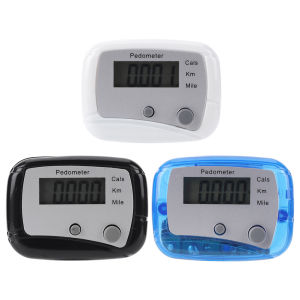 [joyonline]Walking Pedometer Clip On Step Counter Mile Kilometer Calorie Calculation Electronic Pedometer for Adults Kids Seniors
