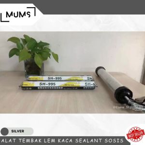 HANDSOM Lem Silicone Sealant Acetic Sosis Bostik Xilflex Black 600ml -BERKAT MANDIRI