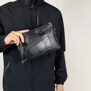 Tas Tangan Clutch Handbag Pria Wanita Dompet Tangan Kulit PU Import Premium Keren Elegan