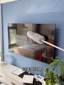 4Pcs Kemoceng Microfiber 280cm Alat Pembersih Langit-Langit Rumah BR139 Tarik Tekuk Panjang