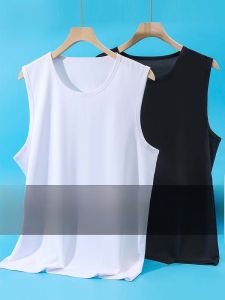 MiiOW | Mens Summer Sporty Vest Thin Round Neck Sleeveless Outerwear Solid Color Casual Breathable Tank Top Polyester Spandex Blend