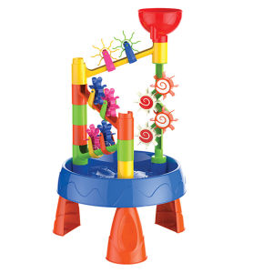 Hot-Selling Water Wheel Funnel Beach Table Set: Summer Beach Water Play Childrens Toy 32PCS in Colored Box Packaging