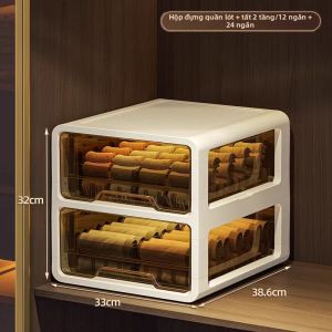 DISCO BEAR | Hộp Tidy Quần Áo Trong Ngăn Kéo 3 trong 1