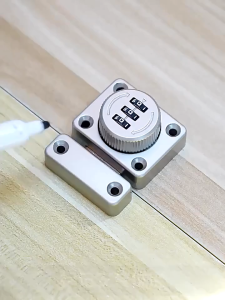 3 Digit Security Cabinet Password Locks Non-Punch Keyless Door Lock Latch Combination Code Child Safety Lock