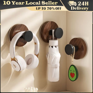 Walnut Wood Color Door Hook Adhesive Bathroom Towel Rack No-Drill Wall-Mounted Coat Hanger Hook for Kitchen Bathroom Organizer Self-adhesive Solid Wooden Hook Walnut Key Decorative Towel Holder Hook Door Hanger Wall Coat Rack Kitchen Bathroom Organizer