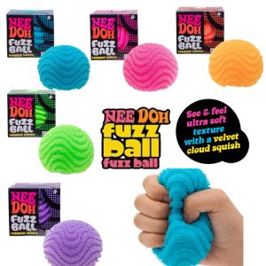 Nee Doh Wonder Waves Fuzz Ball Textured Sensory Squeeze Stress Relief Fidget Ball Anti Anxiety Decompression Toy for Adults Kids